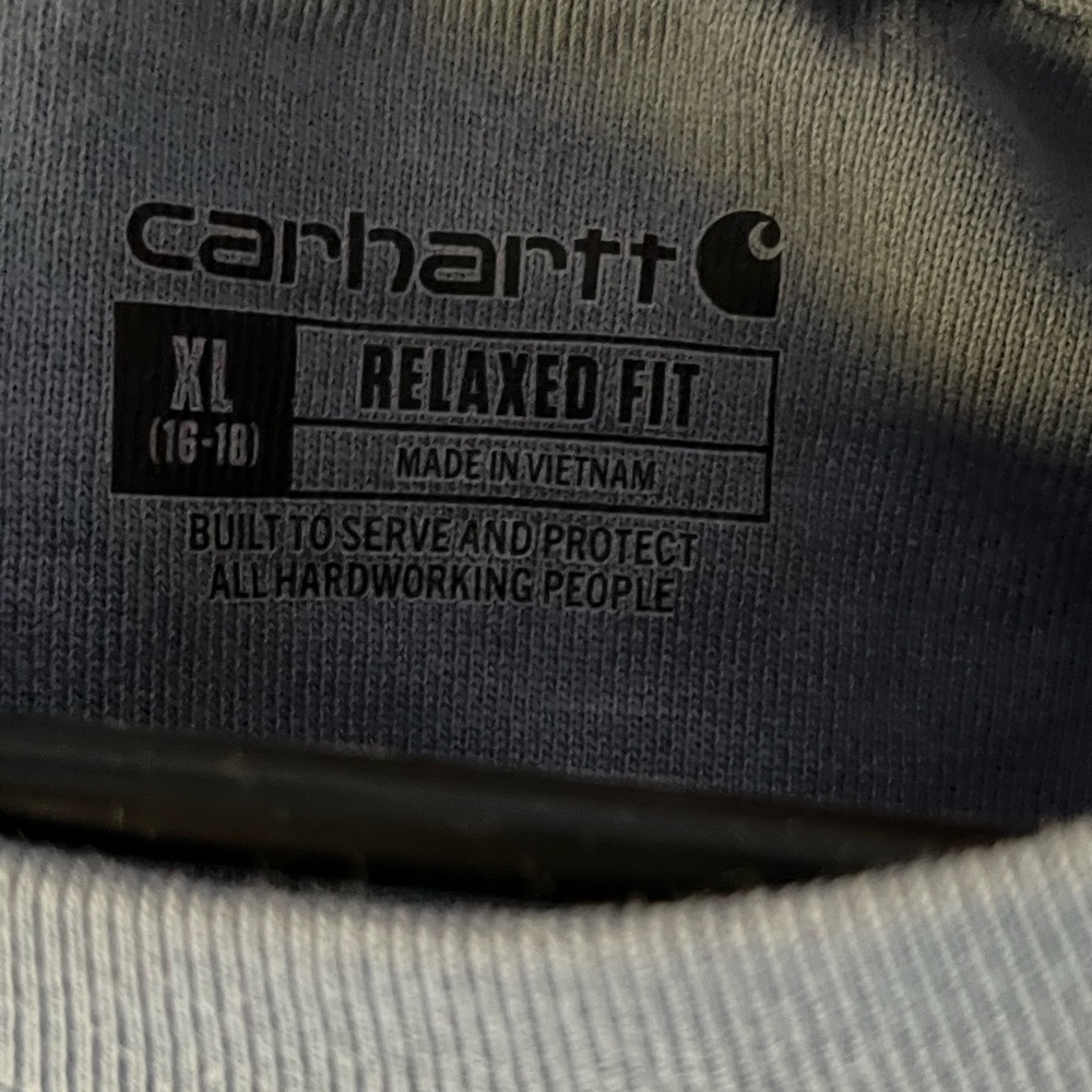 Carhartt Men's Crewneck Sweater in Blue - Picture 2 of 2